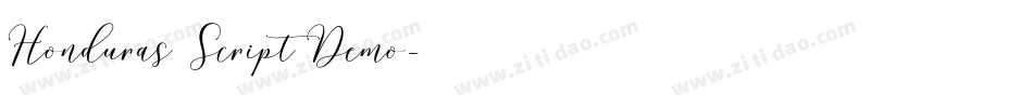 Honduras Script Demo字体转换